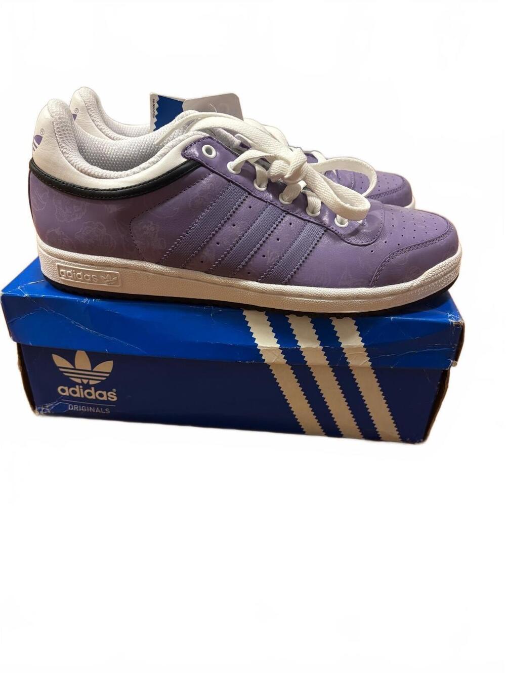 Adidas Top Ten Low Men's Purple Shoes Low Top GID Glow In Dark Size 9.5 029671